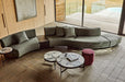 Felix Orbit 6-Seater S Shape Sofa with Side Table - Moonbeam / Buttermilk Oak