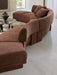 Felix Orbit Wedge Ottoman - Auburn Weave