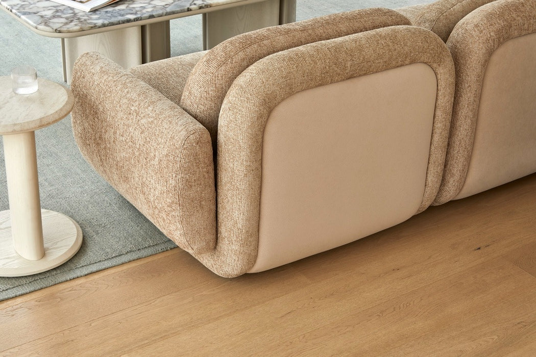 Juno Mello 4-Seater Reversible Chaise Sofa with Arms - Noyack Thyme / Clover