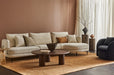 Felix Linear 1 Seater Left Arm Sofa - Glacier / Nocturne Velvet