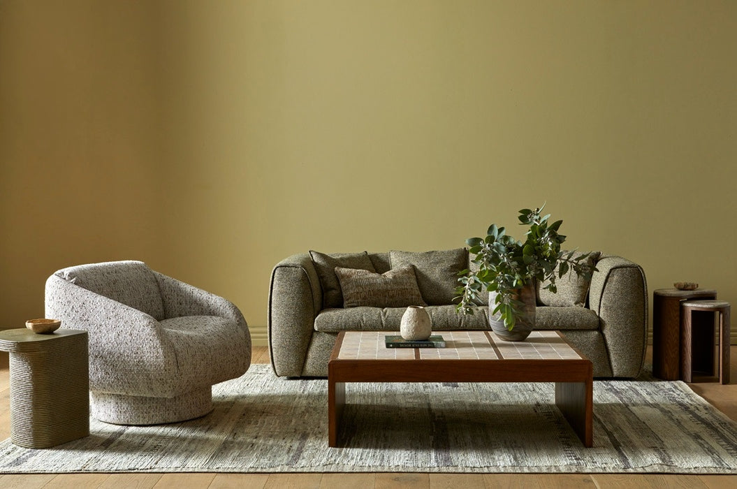 Hugo Byron 4-Seater Sofa with Arms - Nougat Speckle