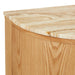Oberon Crescent Marble Buffet - Satin Onyx Travertine - Natural Ash