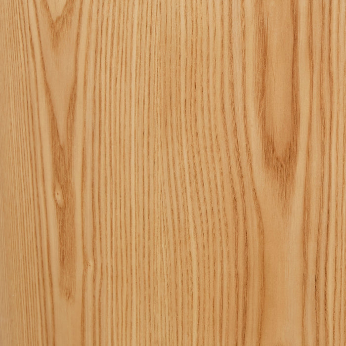 Oberon Crescent Marble Buffet - Satin Onyx Travertine - Natural Ash