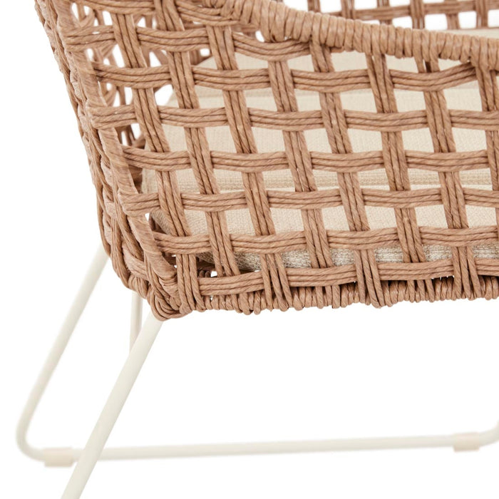 Aspen Lodge Dining Armchair - Safari Weave - Ivory