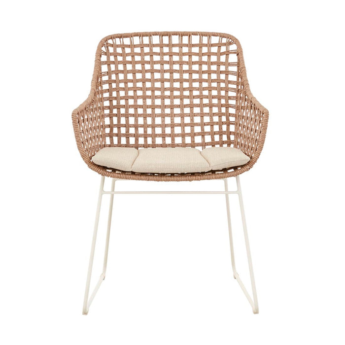 Aspen Lodge Dining Armchair - Safari Weave - Ivory