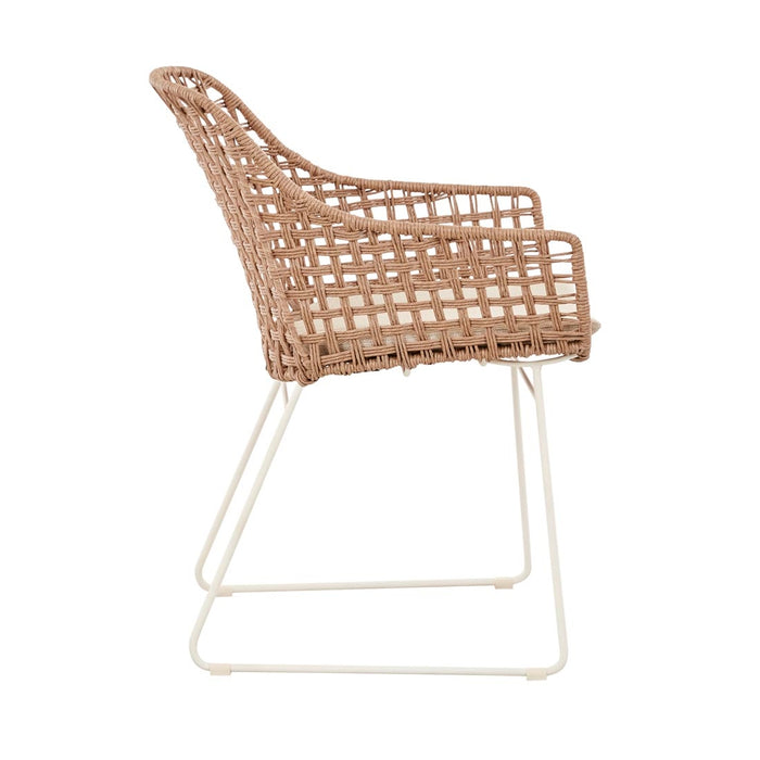 Aspen Lodge Dining Armchair - Safari Weave - Ivory