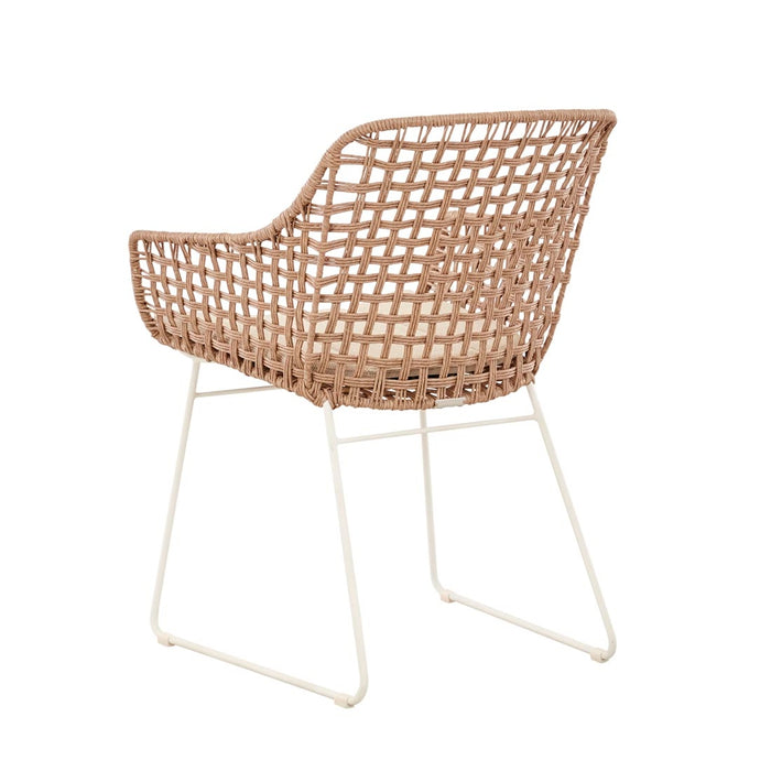 Aspen Lodge Dining Armchair - Safari Weave - Ivory