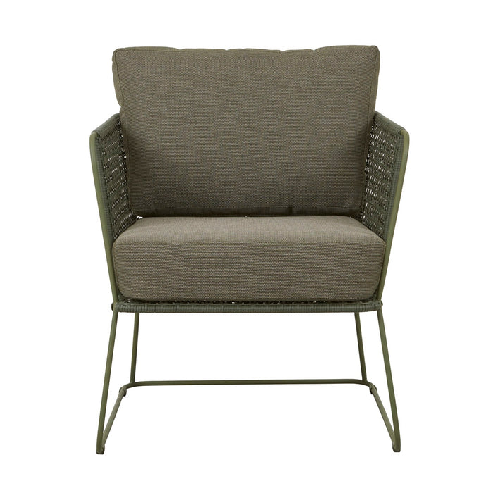 Cabana Sleigh Occasional Chair - Emerald - Moss