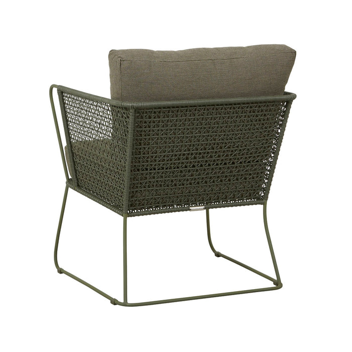 Cabana Sleigh Occasional Chair - Emerald - Moss