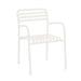 Dockside Wind Dining Chair in white, three-quarter view