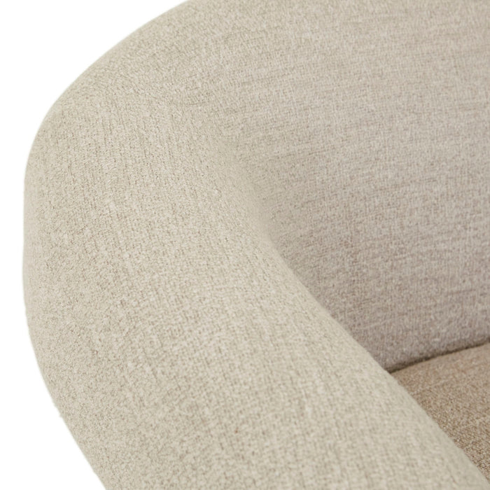 Sid Occasional Chair - Nougat - Black Metal