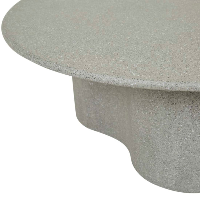Artie Outdoor Wave Coffee Table - Sage Speckle