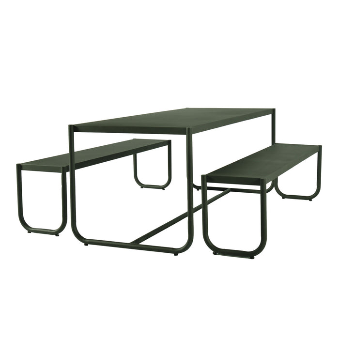 Dockside Arc Dining Ensemble - Green