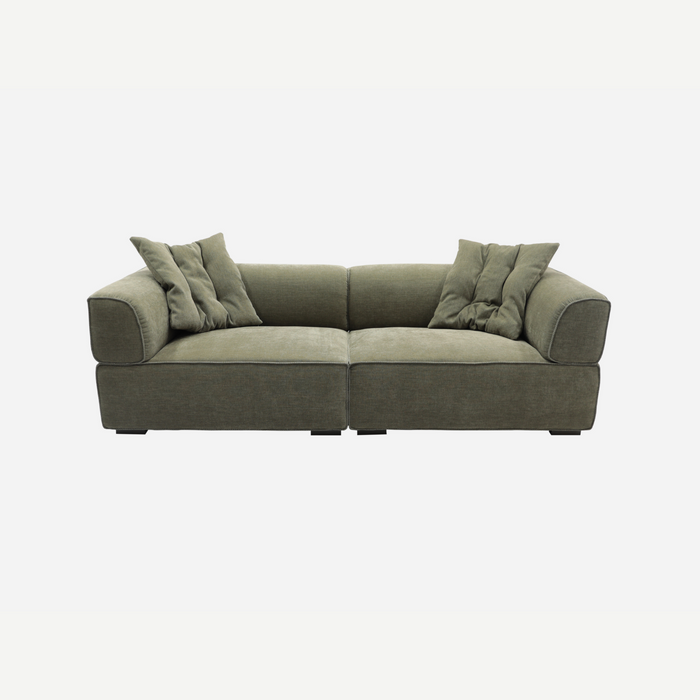 Desert Calm Sofa - Copeland Olive, front view