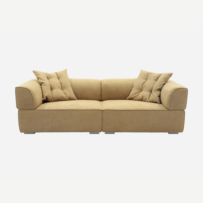 Desert Calm Sofa - Manissa Caramel, front view