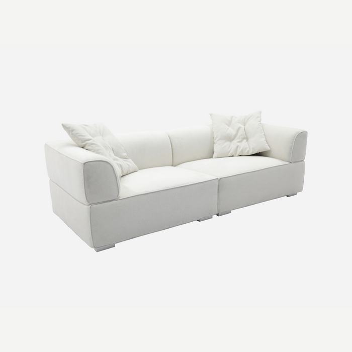 Desert Calm Sofa - Kindred Snow, angled view