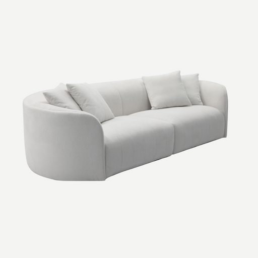 Juniper Pearl Sofa - Kindred Snow, angled view
