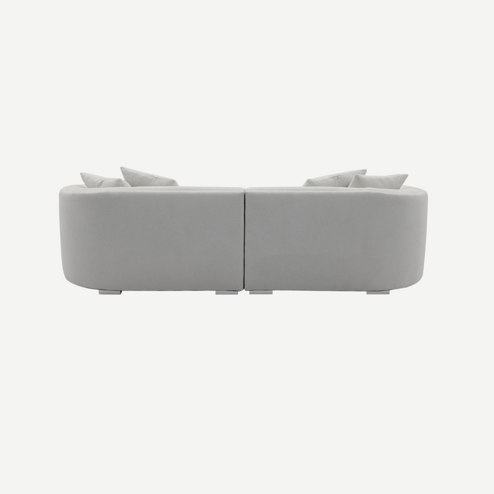 Juniper Pearl Sofa - Kindred Snow, back view
