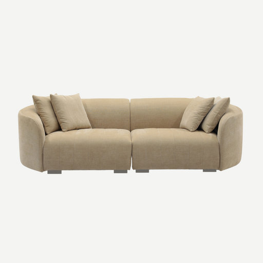 Juniper Pearl Sofa - Copeland Honey, front view