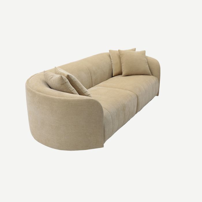 Juniper Pearl Sofa - Copeland Honey, angled view
