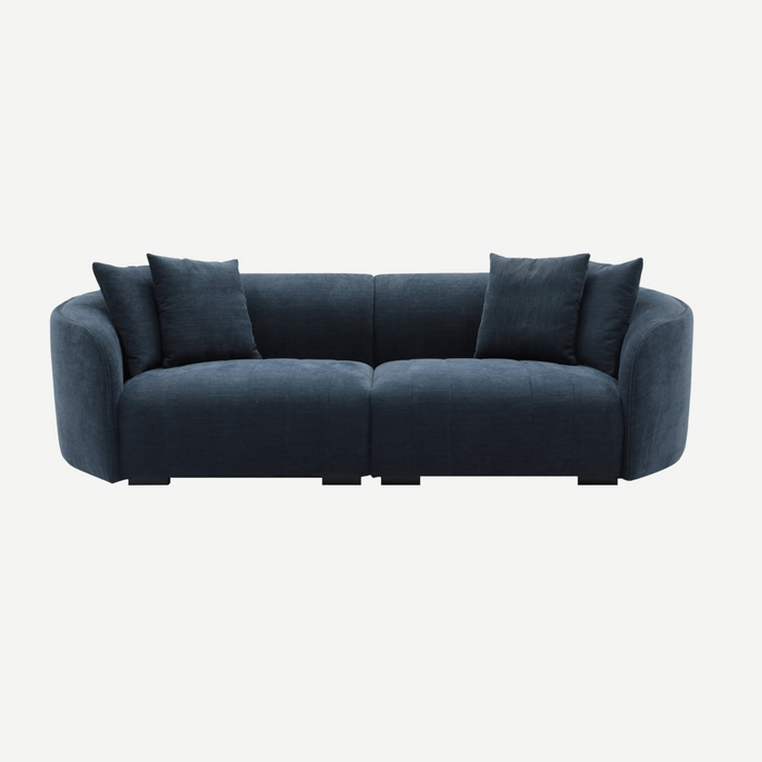Juniper Pearl Sofa - Copeland Ink, front view