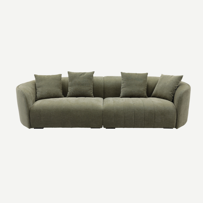 Juniper Pearl Sofa - Copeland Olive, front view