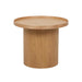 Classique Pedestal Side Table - Natural Ash