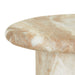 Lucia Curve Side Table - Faux Mocha Marble