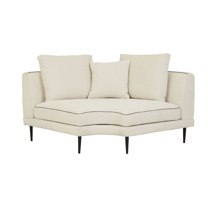 Felix Linear Corner Sofa - Glacier / Nocturne Velvet