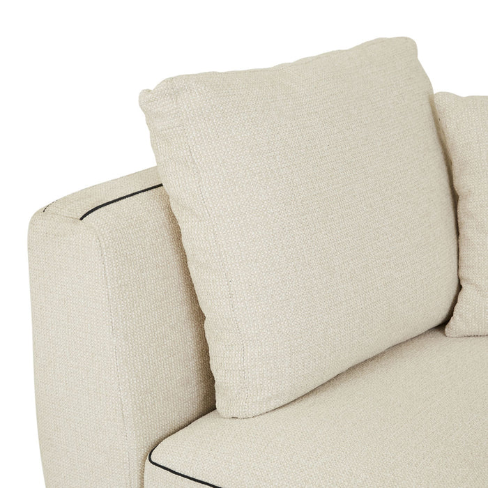 Felix Linear Corner Sofa - Glacier / Nocturne Velvet