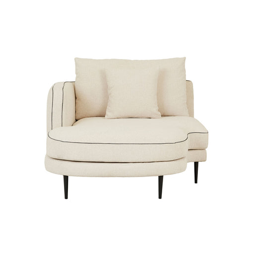 Felix Linear Left Chaise Sofa - Glacier / Nocturne Velvet