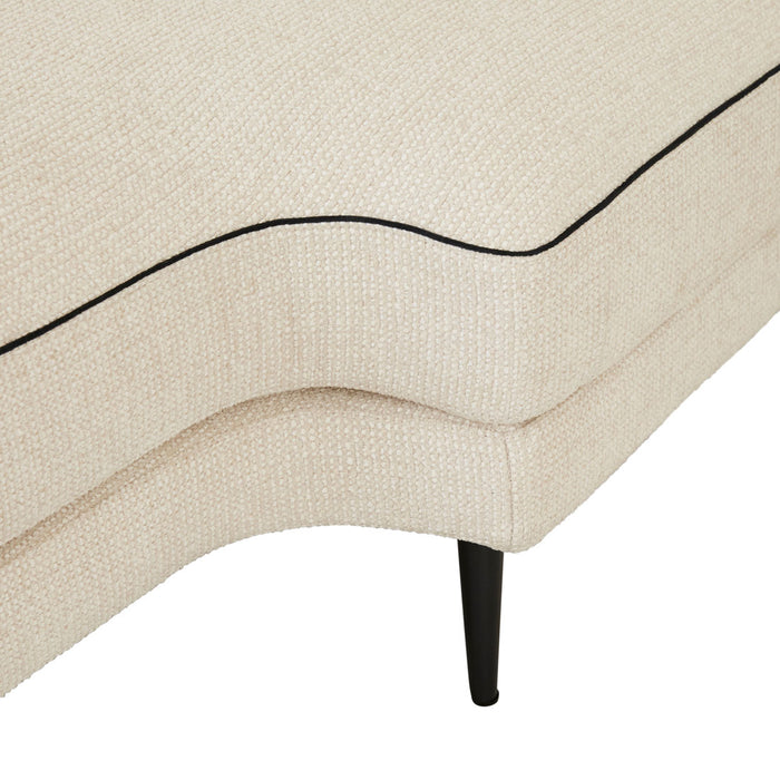 Felix Linear Left Chaise Sofa - Glacier / Nocturne Velvet