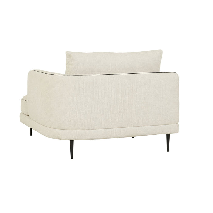 Felix Linear Right Chaise Sofa - Glacier / Nocturne Velvet