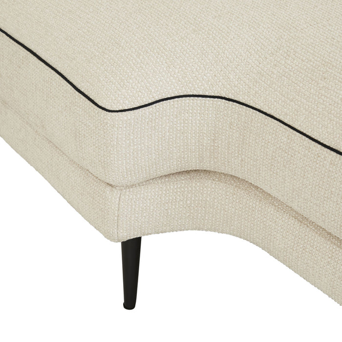 Felix Linear Right Chaise Sofa - Glacier / Nocturne Velvet