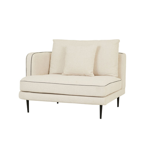 Felix Linear 1 Seater Left Arm Sofa - Glacier / Nocturne Velvet