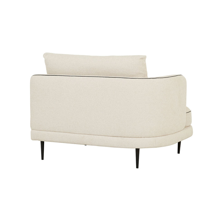 Felix Linear 1 Seater Left Arm Sofa - Glacier / Nocturne Velvet