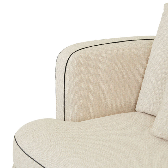 Felix Linear 1 Seater Left Arm Sofa - Glacier / Nocturne Velvet