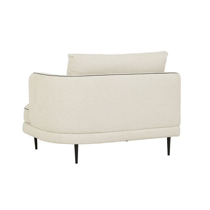 Felix Linear 1 Seater Right Arm Sofa - Glacier / Nocturne Velvet