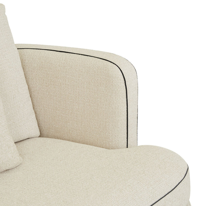 Felix Linear 1 Seater Right Arm Sofa - Glacier / Nocturne Velvet