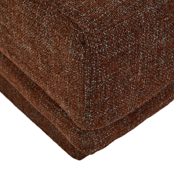 Felix Orbit Wedge Ottoman - Auburn Weave
