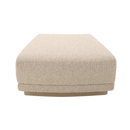 Felix Orbit Wedge Ottoman - Moonbeam / Buttermilk Oak