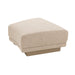 Felix Orbit Wedge Ottoman - Moonbeam / Buttermilk Oak