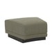 Felix Orbit Wedge Ottoman - Moss Tweed / Matt Black Ash