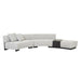 Felix Orbit Wedge Ottoman - Ore Speckle / Matt Black Ash