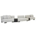 Felix Orbit Wedge Ottoman - Ore Speckle / Matt Black Ash