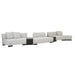 Felix Orbit Wedge Ottoman - Ore Speckle / Matt Black Ash