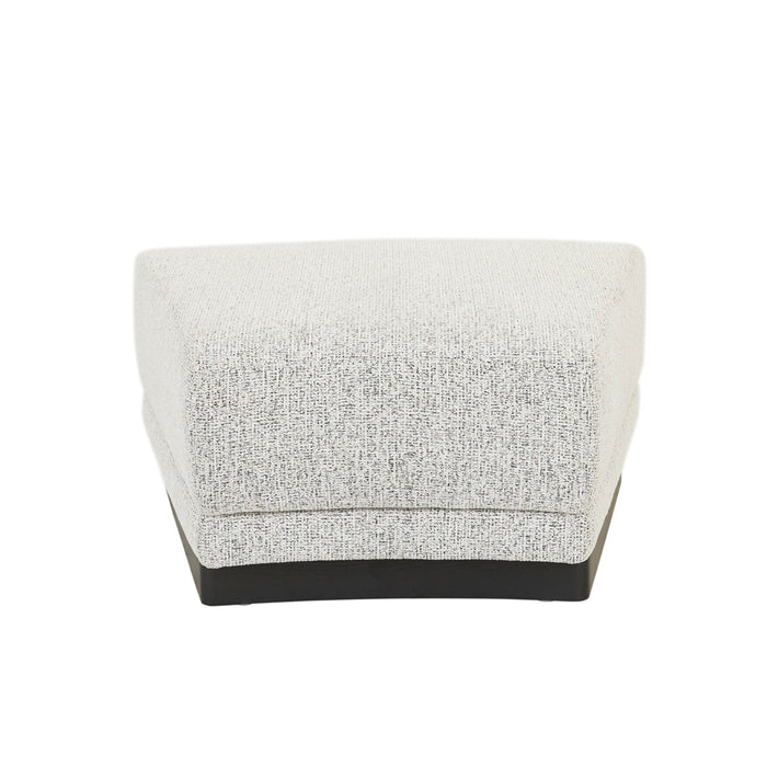 Felix Orbit Wedge Ottoman - Ore Speckle / Matt Black Ash