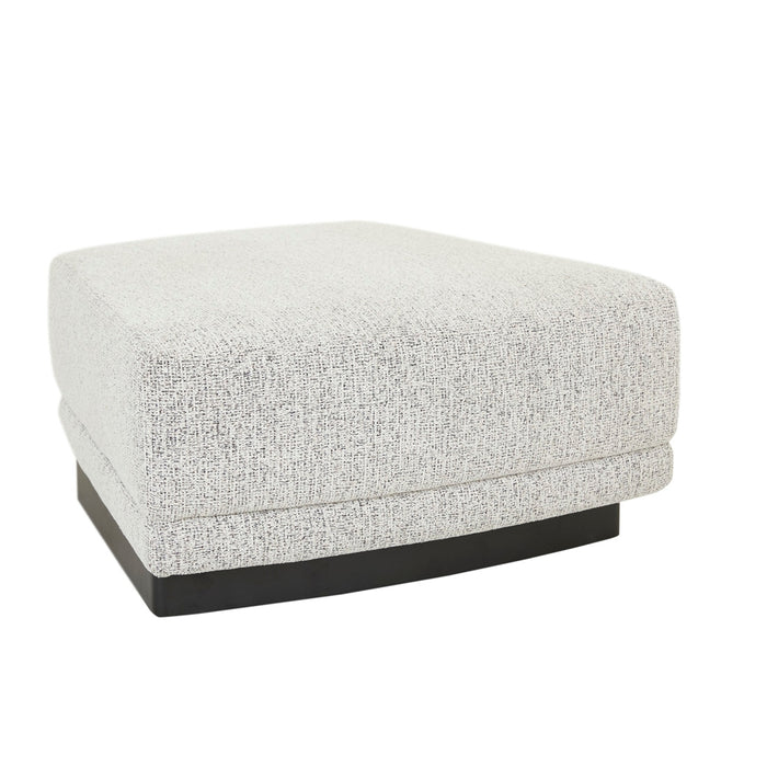Felix Orbit Wedge Ottoman - Ore Speckle / Matt Black Ash