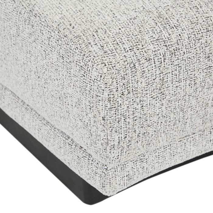 Felix Orbit Wedge Ottoman - Ore Speckle / Matt Black Ash