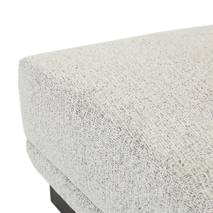 Felix Orbit Wedge Ottoman - Ore Speckle / Matt Black Ash
